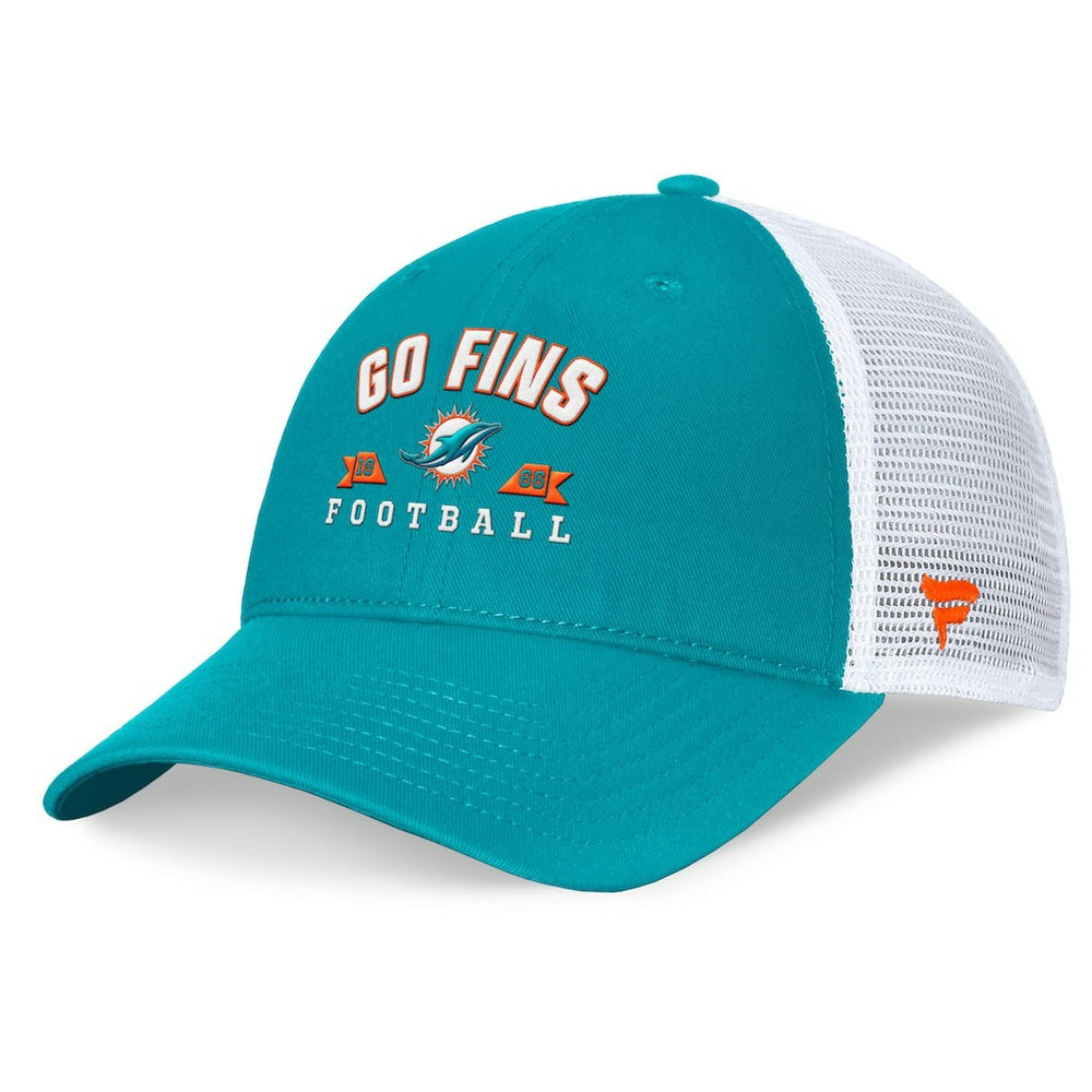 Miami Dolphins Timeout Trucker Adjustable Hat - Aqua Hats