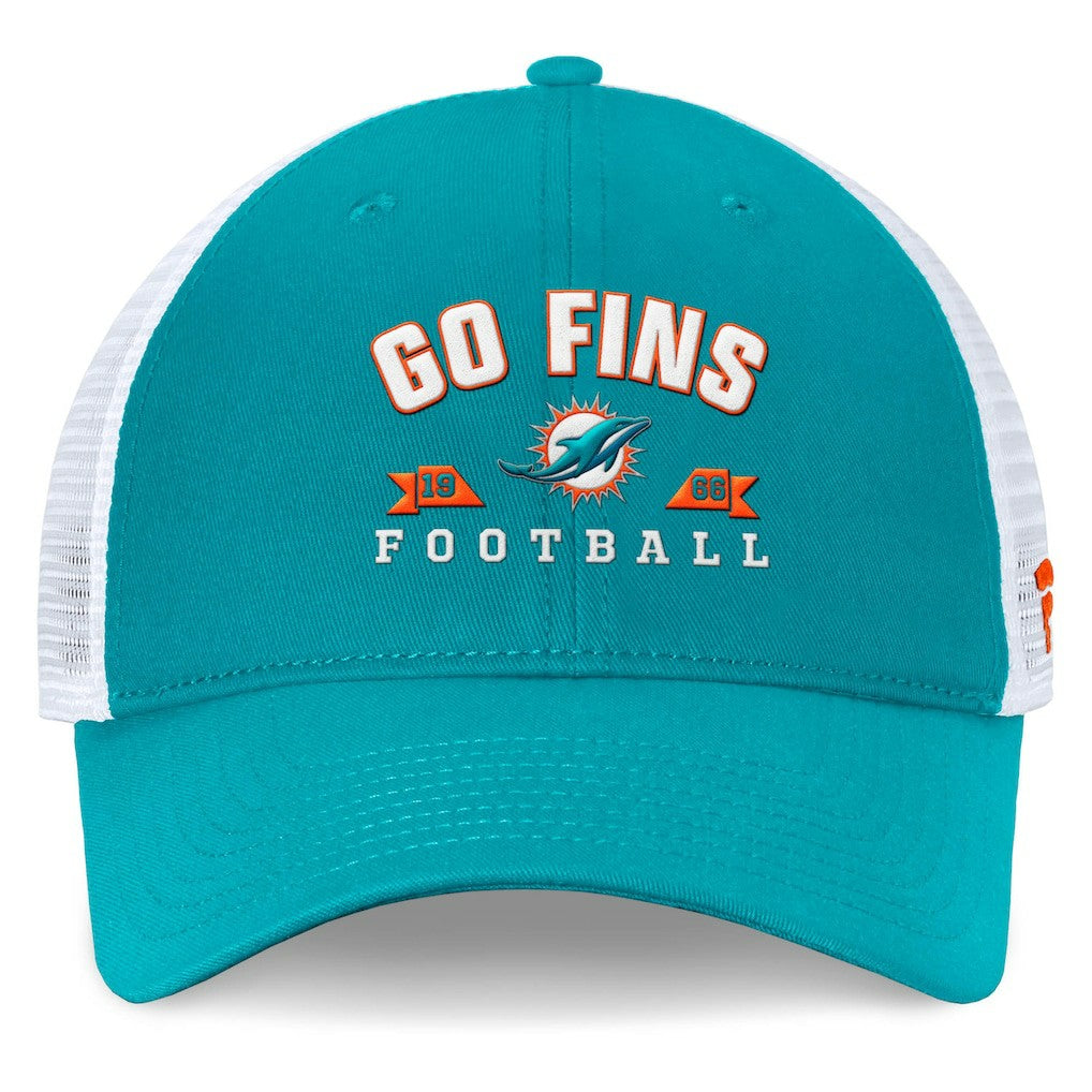 Miami Dolphins Timeout Trucker Adjustable Hat - Aqua Hats