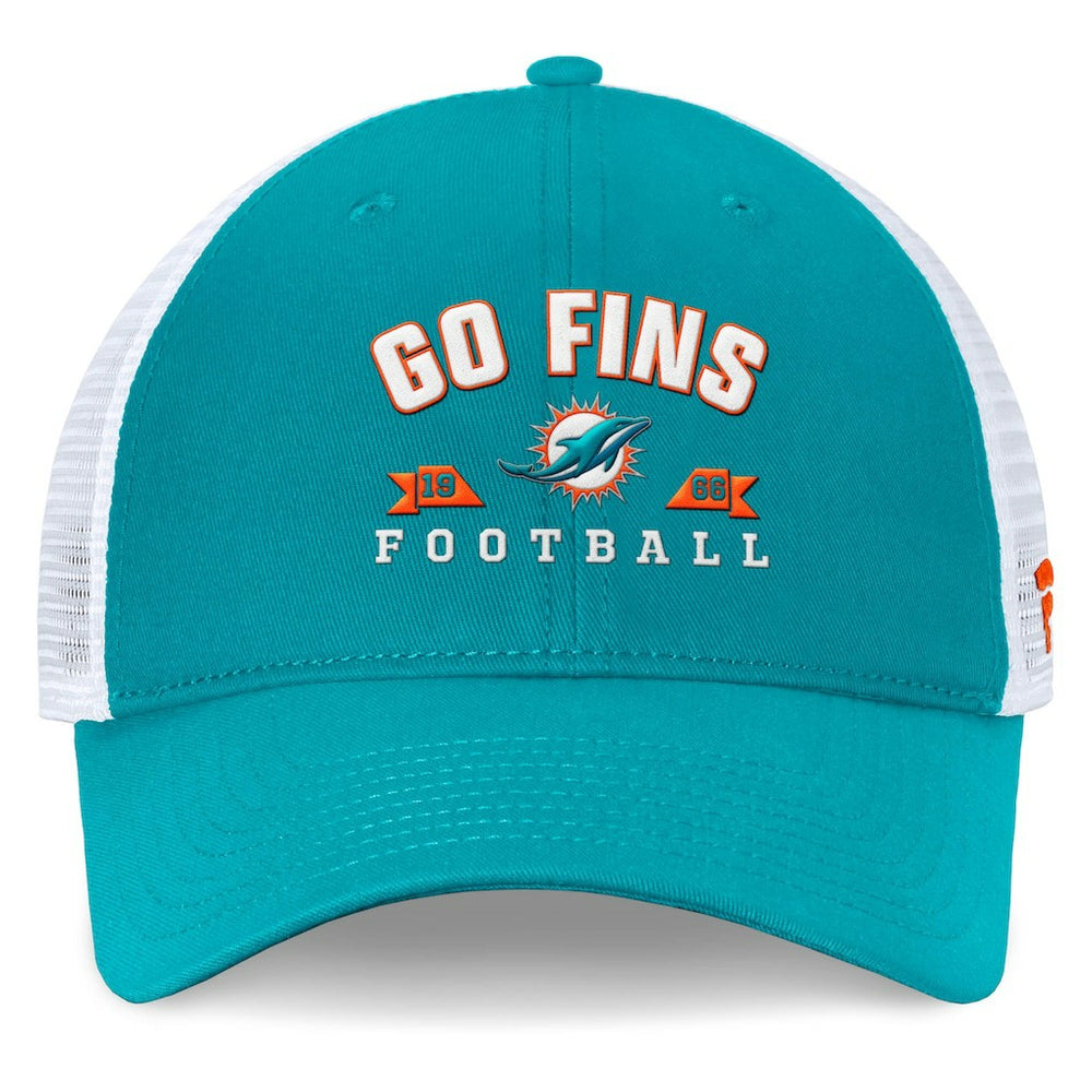 Miami Dolphins Timeout Trucker Adjustable Hat - Aqua Hats