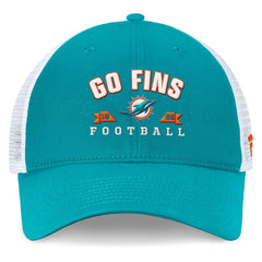 Miami Dolphins Timeout Trucker Adjustable Hat - Aqua Hats