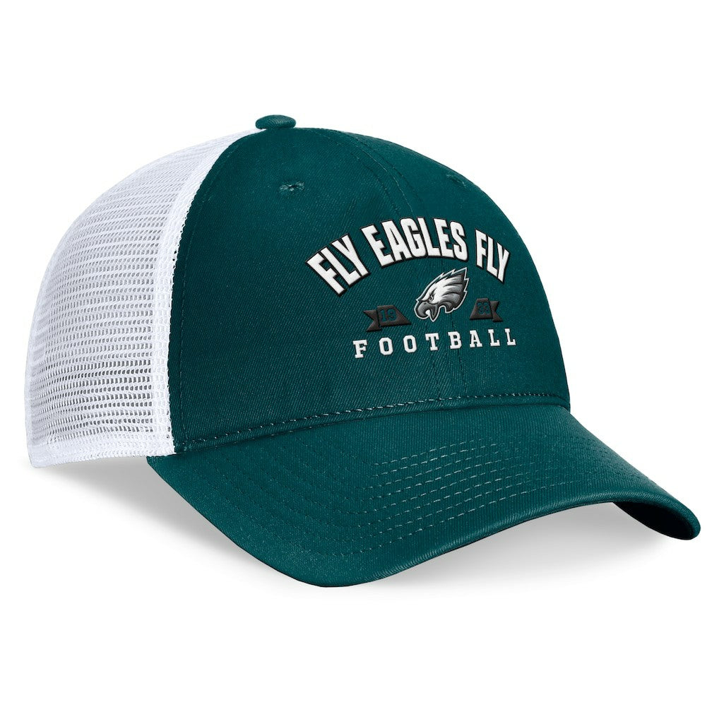 Philadelphia Eagles Timeout Trucker Adjustable Hat - Midnight Green Hats
