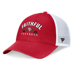 San Francisco 49ers Timeout Trucker Adjustable Hat - Scarlet Hats