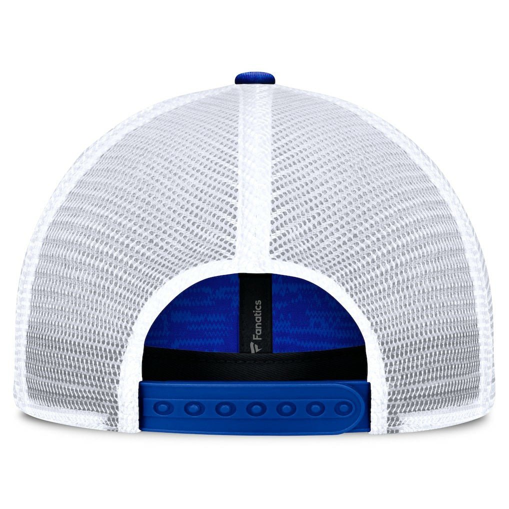 Los Angeles Rams Challenge Trucker Adjustable Hat - Heather Royal Hats