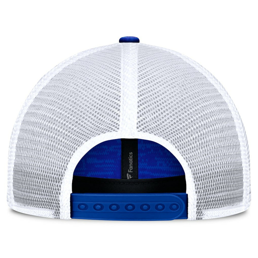 Los Angeles Rams Challenge Trucker Adjustable Hat - Heather Royal Hats