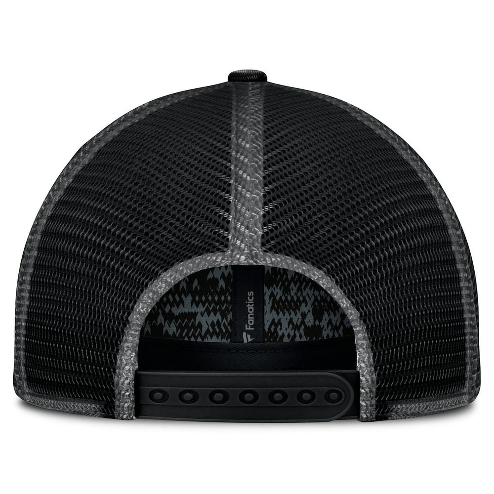 New Orleans Saints Challenge Trucker Adjustable Hat - Heather Black Hats