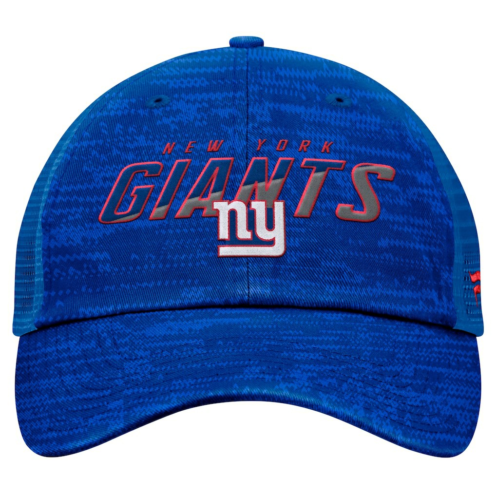 New York Giants Challenge Trucker Adjustable Hat - Heather Royal Hats