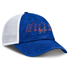 Buffalo Bills Challenge Trucker Adjustable Hat - Heather Royal Hats