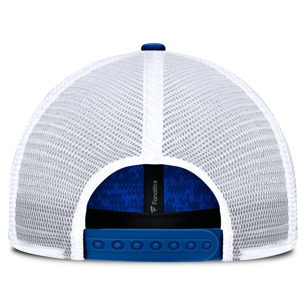 Buffalo Bills Challenge Trucker Adjustable Hat - Heather Royal Hats