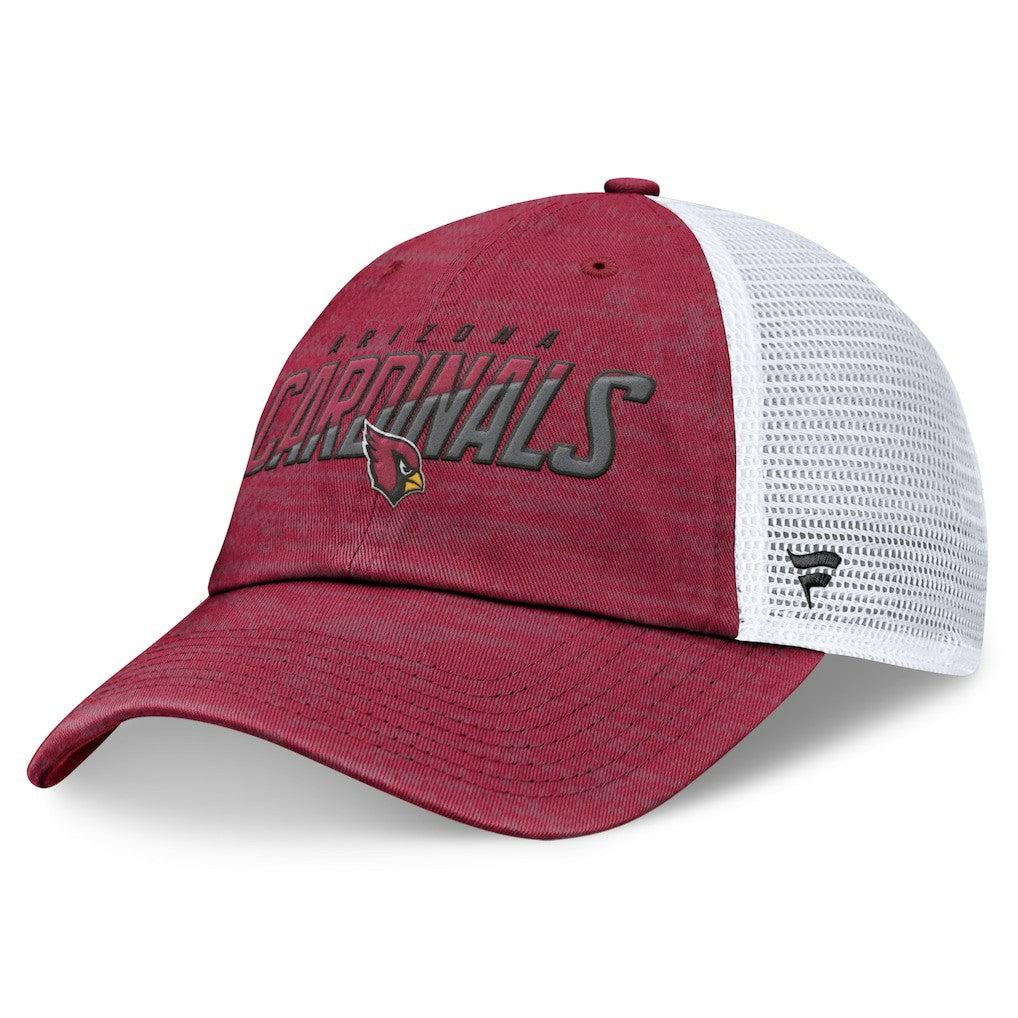 Arizona Cardinals Challenge Trucker Adjustable Hat - Heather Cardinal Hats