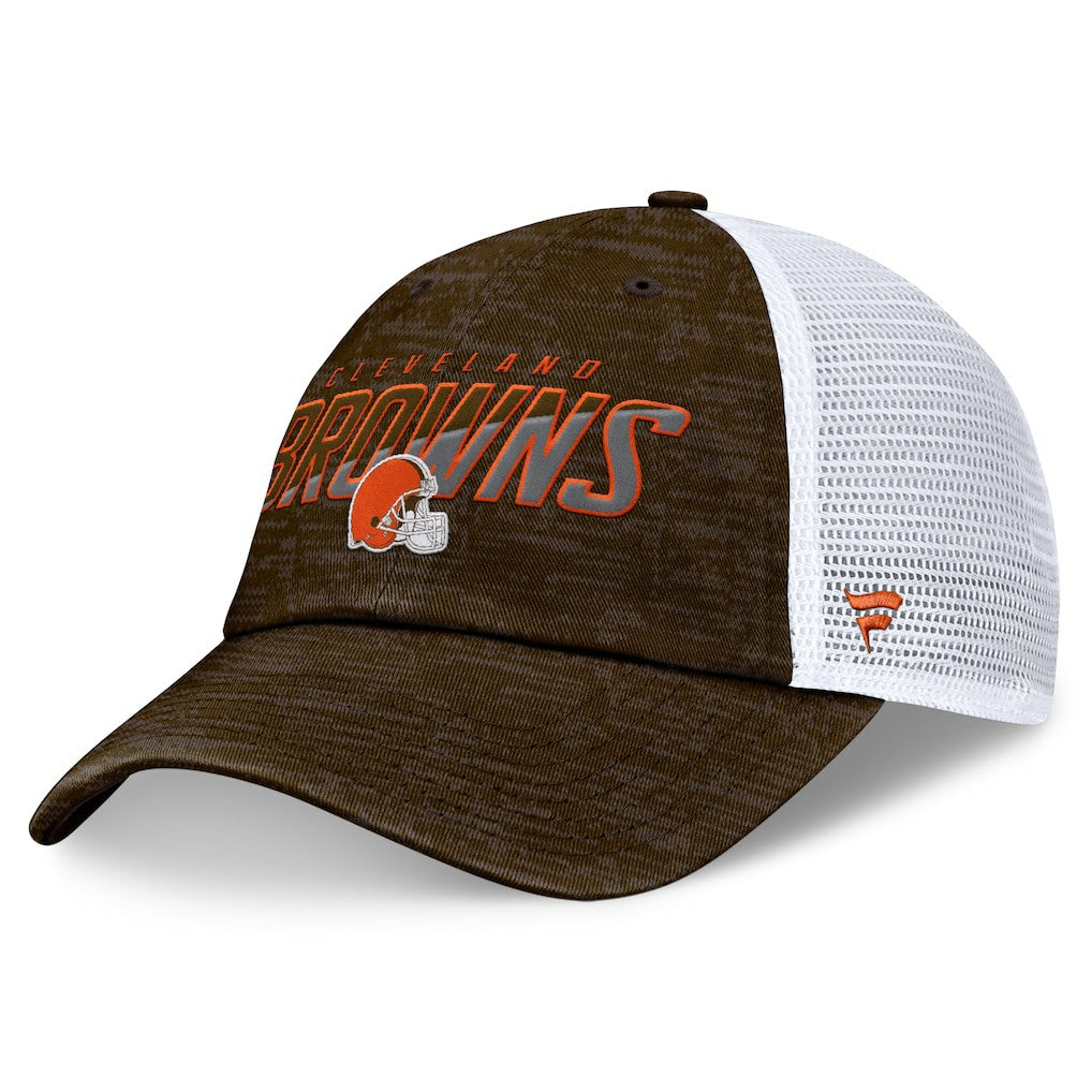 Cleveland Browns Challenge Trucker Adjustable Hat - Brown Hats