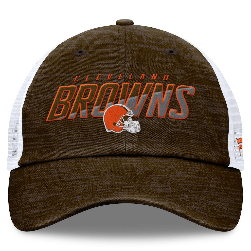 Cleveland Browns Challenge Trucker Adjustable Hat - Brown Hats