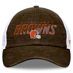Cleveland Browns Challenge Trucker Adjustable Hat - Brown Hats
