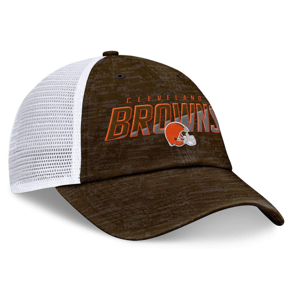 Cleveland Browns Challenge Trucker Adjustable Hat - Brown Hats