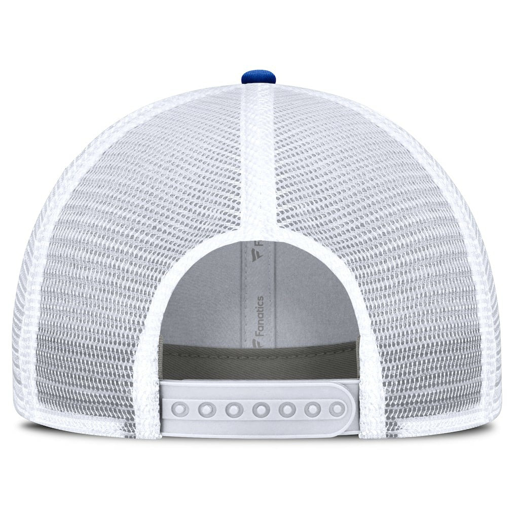 Los Angeles Rams Flawless Stripe Adjustable Hat - White/Royal Hats