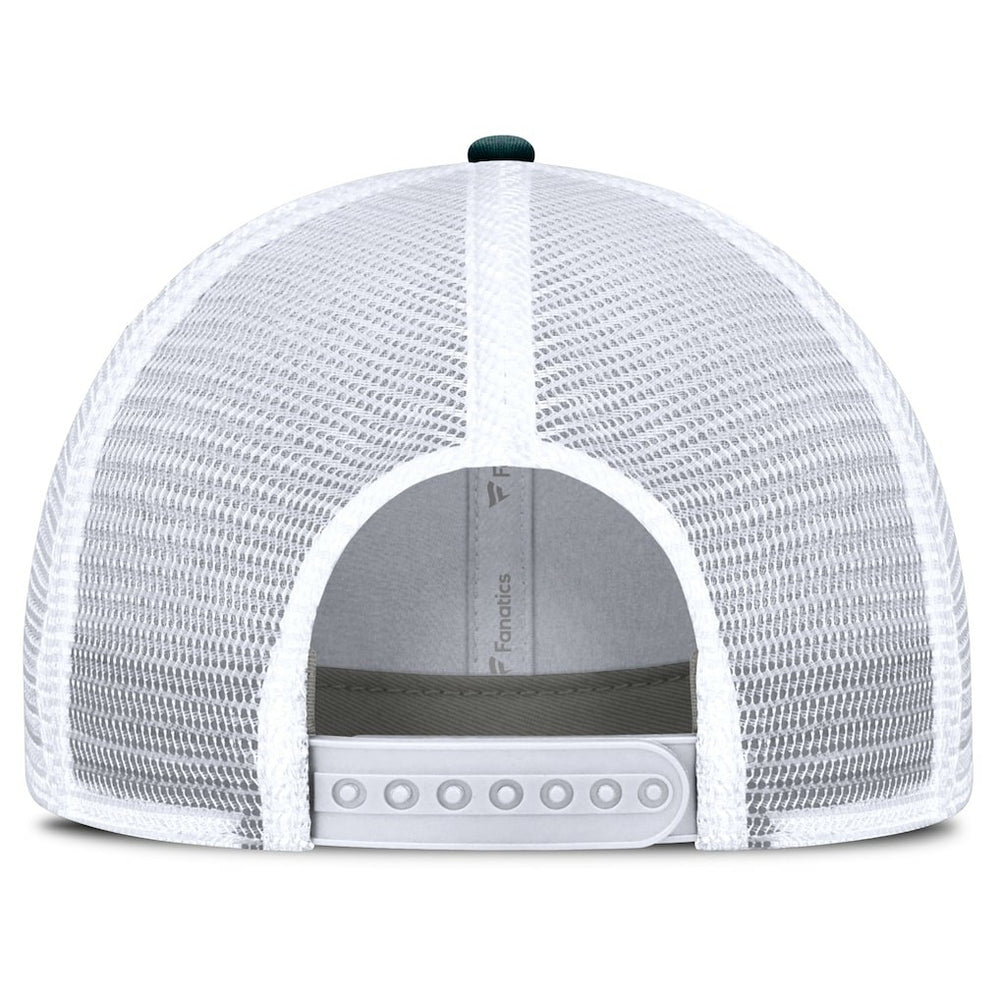 Philadelphia Eagles Flawless Stripe Adjustable Hat - White/Midnight Green Hats