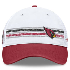 Arizona Cardinals Flawless Stripe Adjustable Hat - White/Cardinal Hats