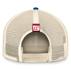 New York Giants Diamond Stripe Trucker Adjustable Hat - Natural/Royal Hats