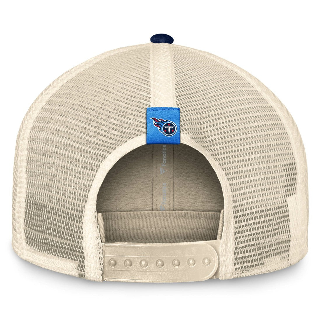 Tennessee Titans Diamond Stripe Trucker Adjustable Hat - Natural/Navy Hats