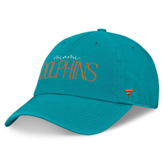 Miami Dolphins Women's Review Unstructured Adjustable Hat - Aqua Hats