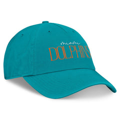 Miami Dolphins Women's Review Unstructured Adjustable Hat - Aqua Hats