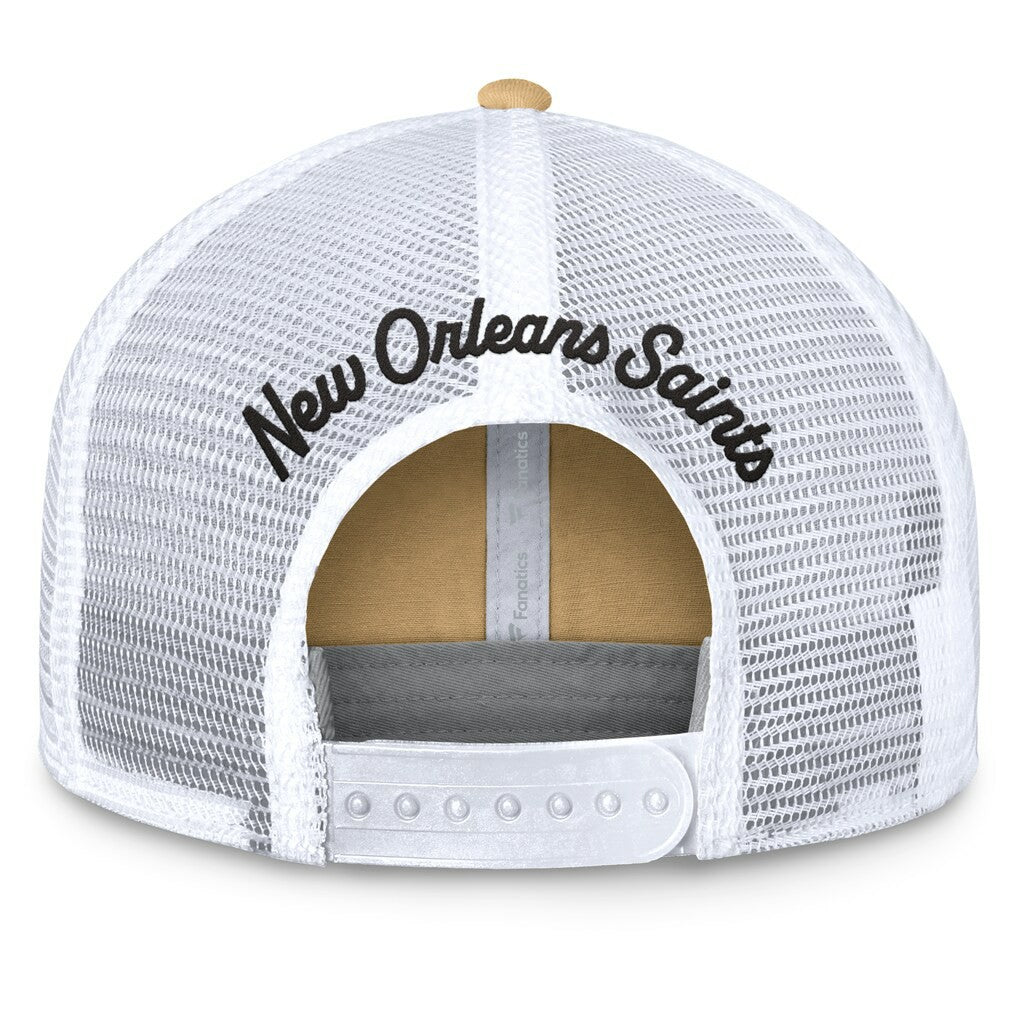 New Orleans Saints Women's Slogan Trucker Adjustable Hat - Gold Hats