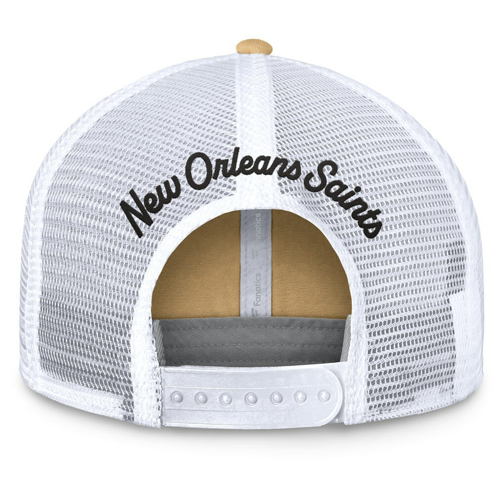 New Orleans Saints Women's Slogan Trucker Adjustable Hat - Gold Hats