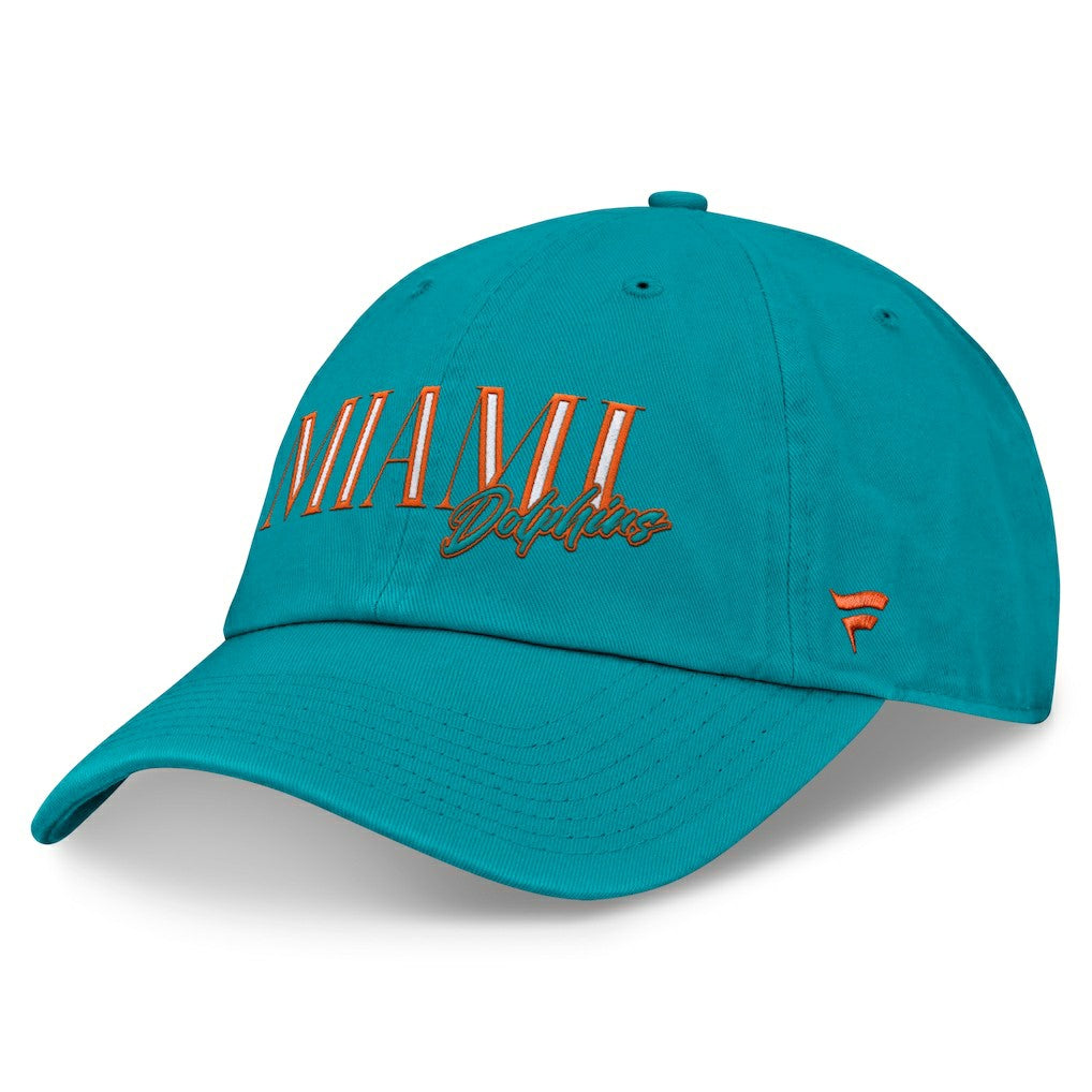 Miami Dolphins Women's City Adjustable Hat - Aqua Hats