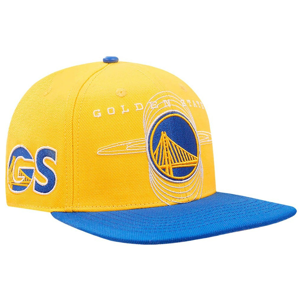Golden State Warriors Pro Standard Logo Morph Snapback Hat Gold/Royal