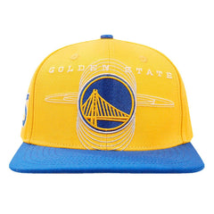 Golden State Warriors Pro Standard Logo Morph Snapback Hat Gold/Royal