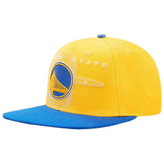 Golden State Warriors Pro Standard Logo Morph Snapback Hat Gold/Royal