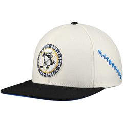Pittsburgh Penguins Pro Standard Retro Classic Logo Snapback Hat - Cream | US 200885632
