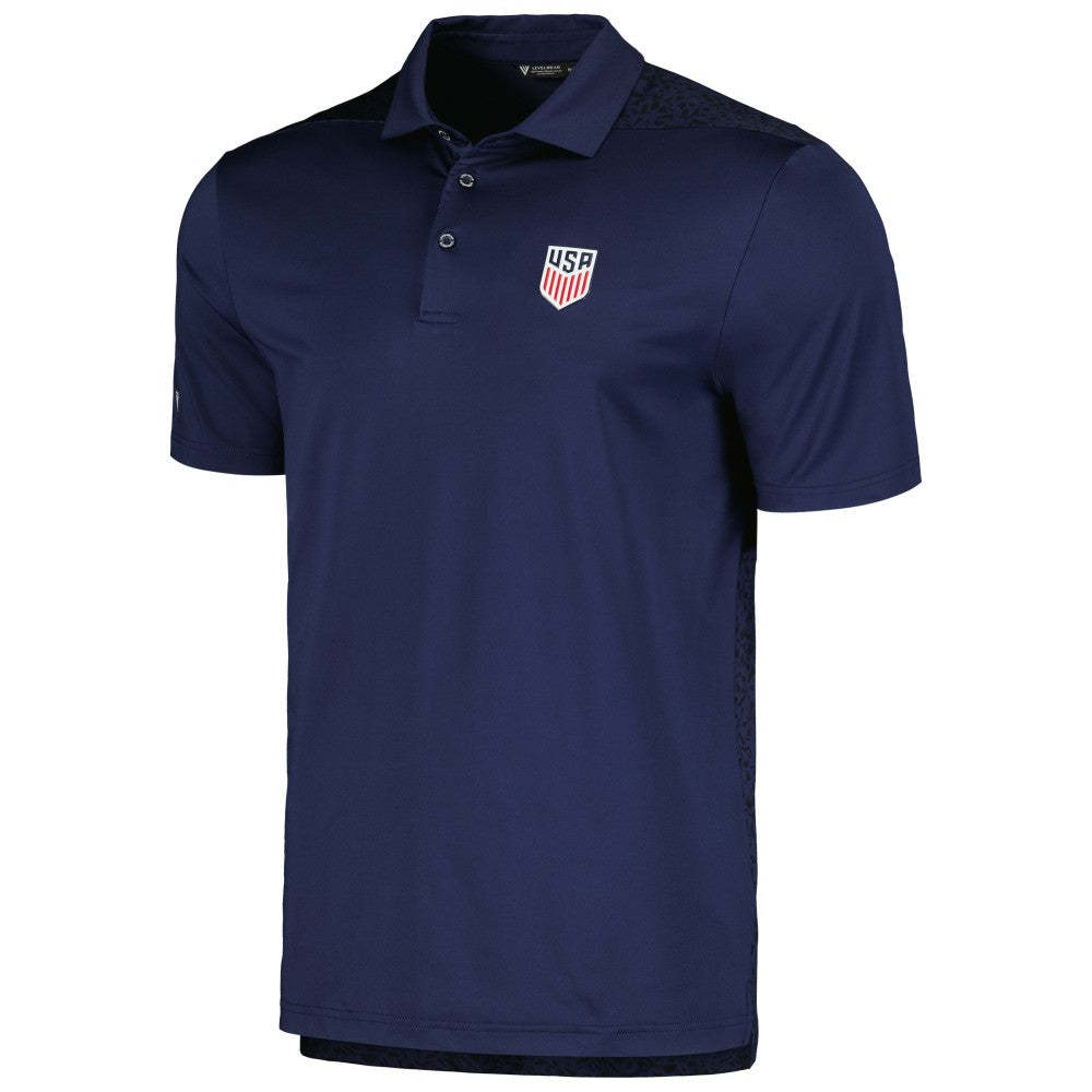 USMNT Levelwear Spry Performance Polo Navy