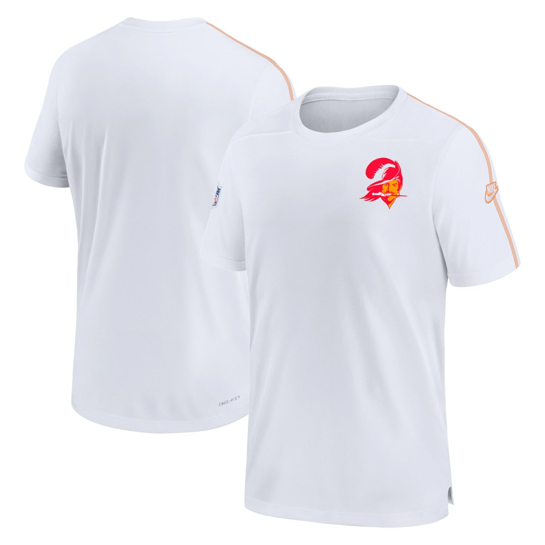 Tampa Bay Buccaneers Sideline Alternate Logo Coach Performance Top - White Tops