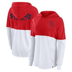 St. Louis Cardinals Fanatics Women's Backup Option Pullover Hoodie - Red/White Hoodies
