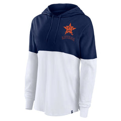 Houston Astros Fanatics Women's Backup Option Pullover Hoodie - Navy/White Hoodies