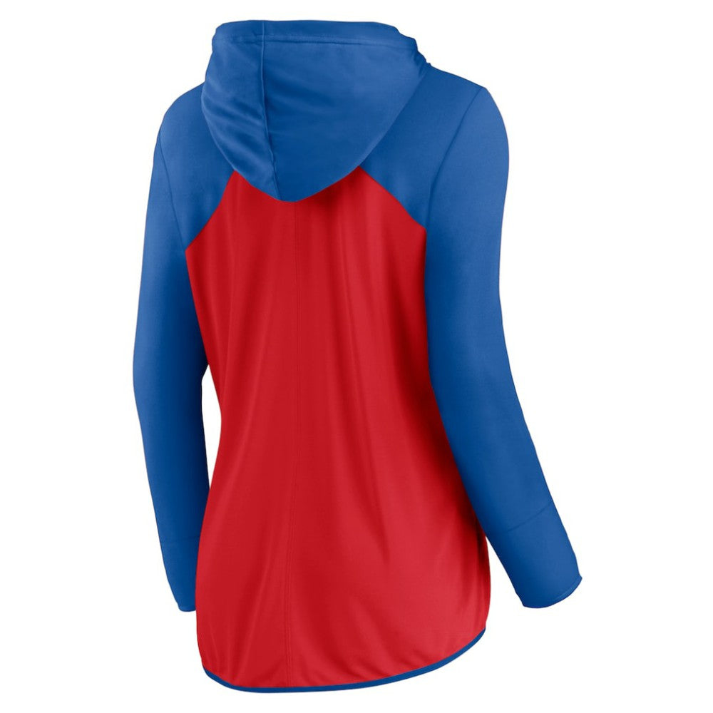 Philadelphia Phillies Fanatics Women's Script Sleeve Full-Zip Hoodie - Red/Royal Hoodies