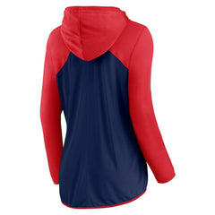Boston Red Sox Fanatics Women's Script Sleeve Full-Zip Hoodie - Navy/Red Hoodies