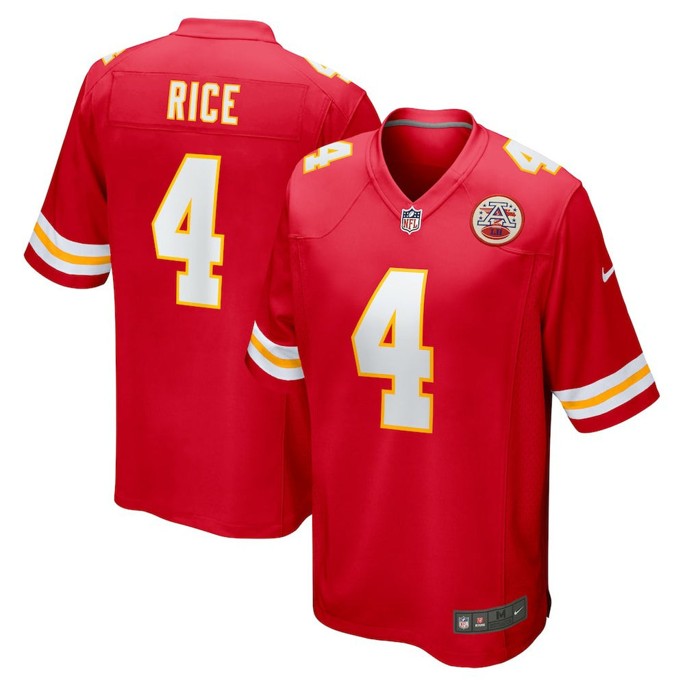 Rashee Rice Kansas City Chiefs Game Jersey - Red Jerseys