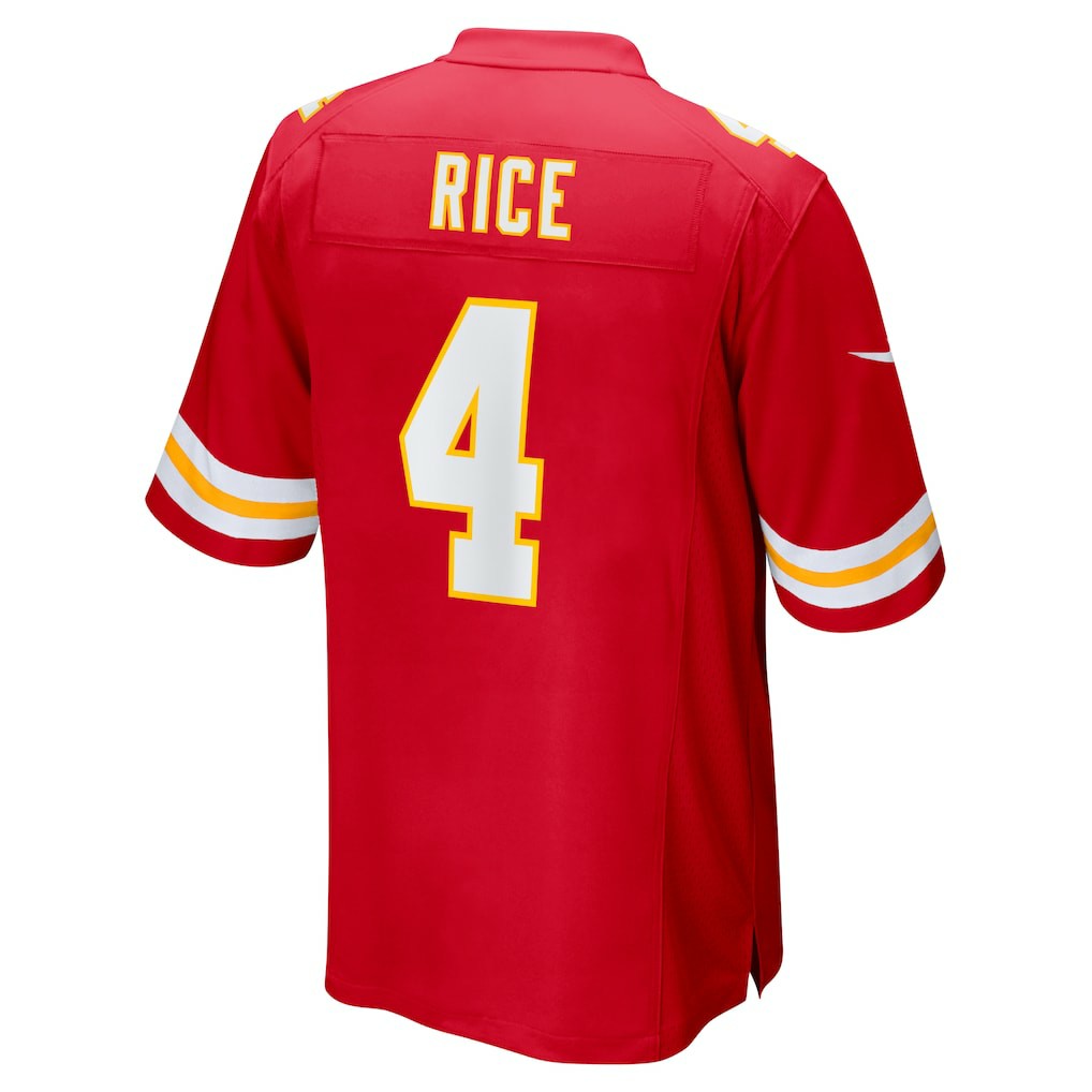 Rashee Rice Kansas City Chiefs Game Jersey - Red Jerseys