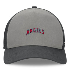 Los Angeles Angels Fanatics A-Frame Trucker Adjustable Hat - Gray/Graphite Hats