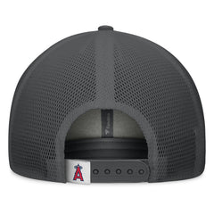 Los Angeles Angels Fanatics A-Frame Trucker Adjustable Hat - Gray/Graphite Hats