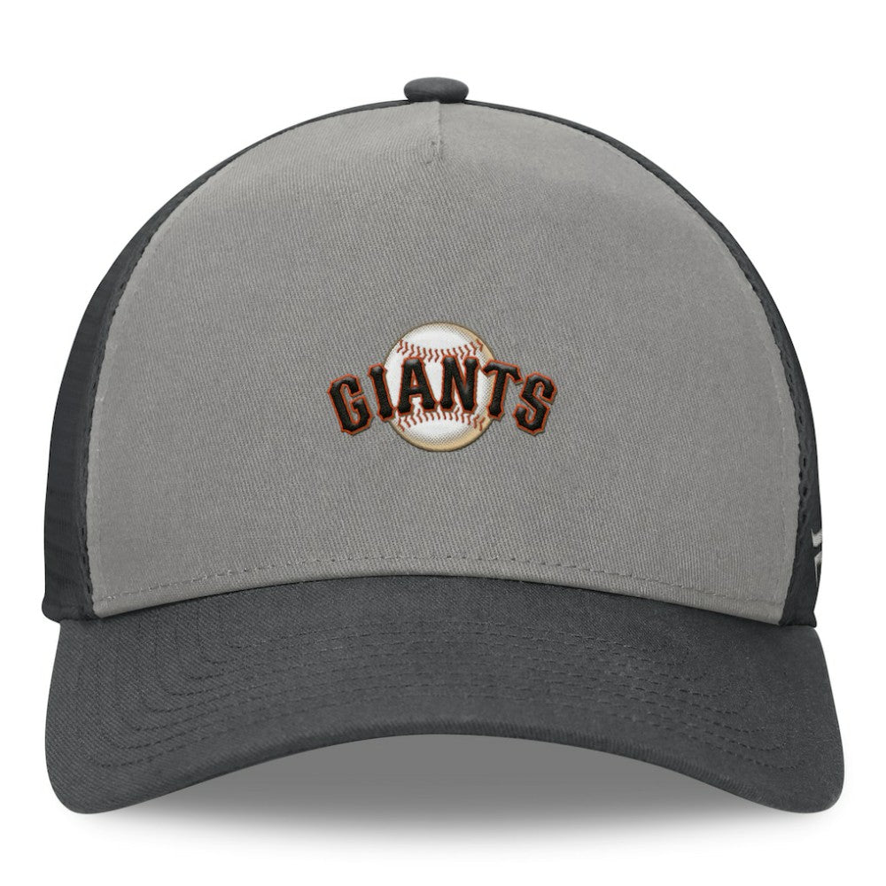 San Francisco Giants Fanatics A-Frame Trucker Adjustable Hat - Gray/Graphite Hats