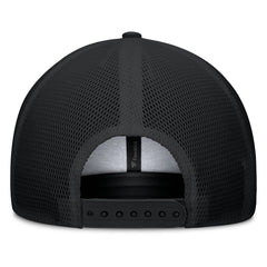 Miami Marlins Fanatics Team Patch A-Frame Trucker Snapback Hat - Black Hats
