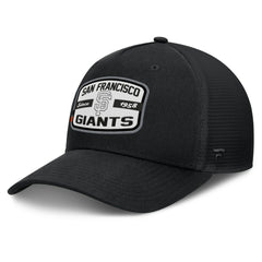 San Francisco Giants Fanatics Team Patch A-Frame Trucker Snapback Hat - Black Hats