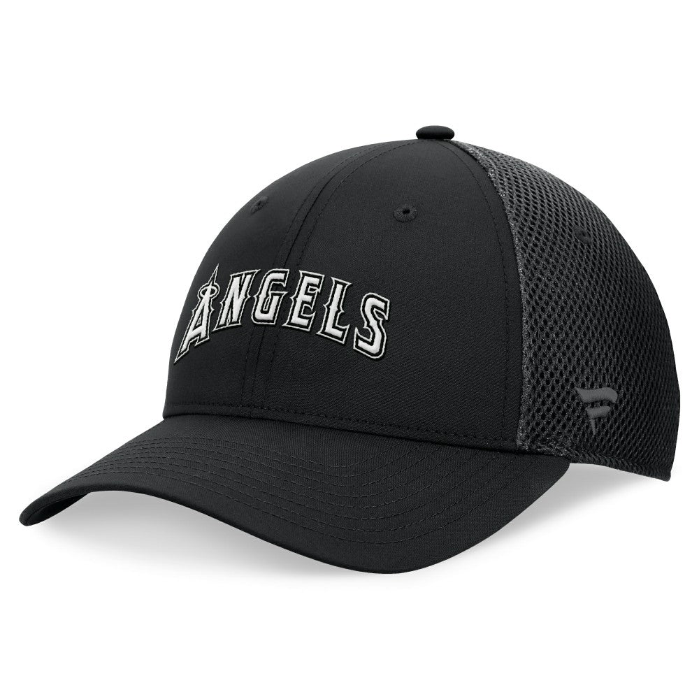 Los Angeles Angels Fanatics Spacer Mesh Flex Hat - Black Hats