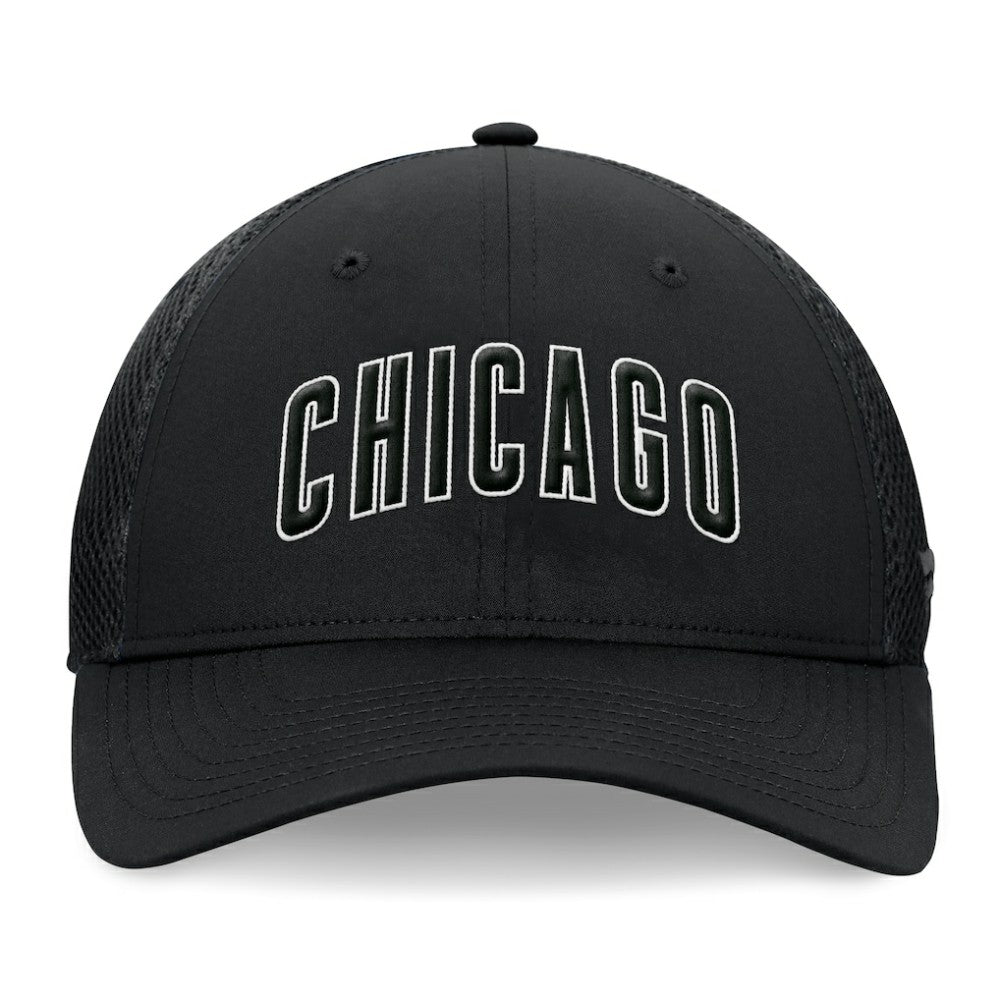 Chicago Cubs Fanatics Spacer Mesh Flex Hat - Black Hats