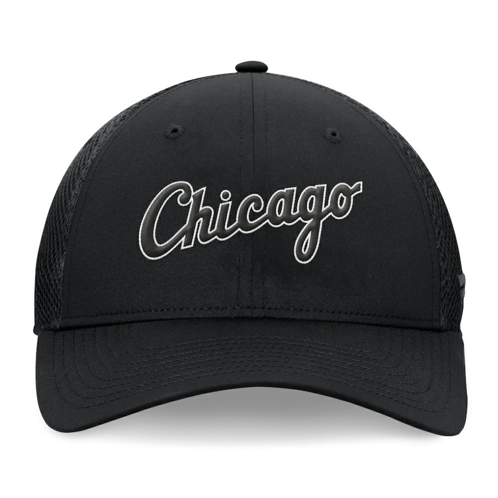 Chicago White Sox Fanatics Spacer Mesh Flex Hat - Black Hats