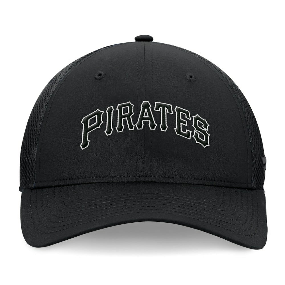 Pittsburgh Pirates Fanatics Spacer Mesh Flex Hat - Black Hats
