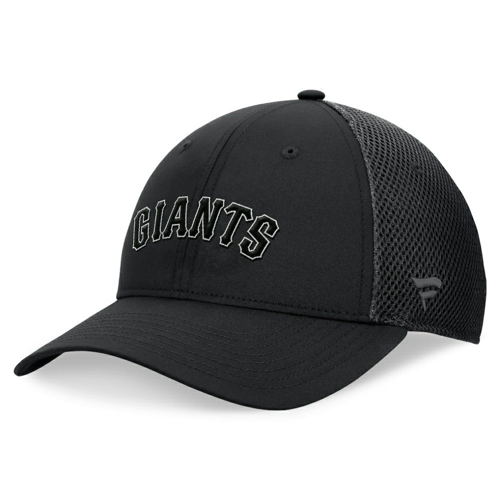 San Francisco Giants Fanatics Spacer Mesh Flex Hat - Black Hats