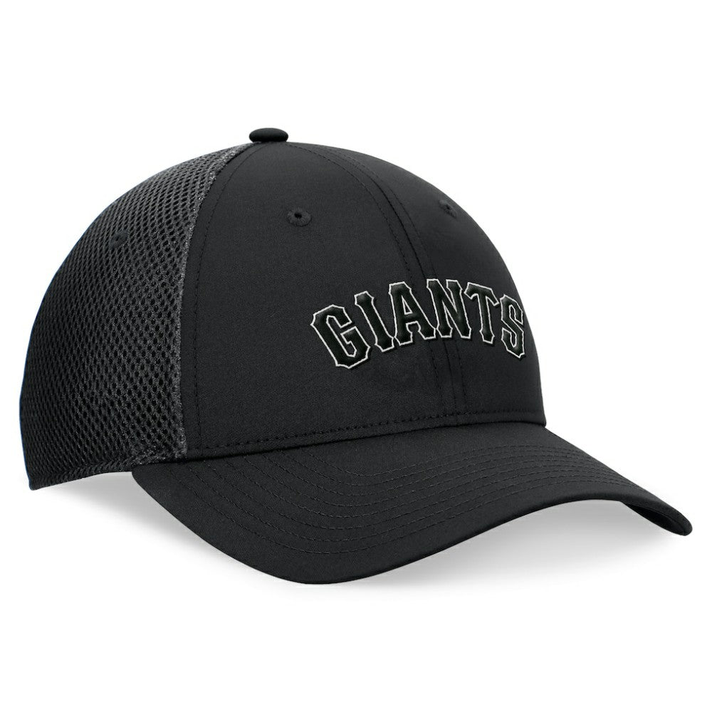 San Francisco Giants Fanatics Spacer Mesh Flex Hat - Black Hats